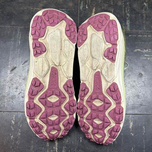 Hoka One One Challenger ATR 7 Womens 10B Green Running Sneaker Comfort Shoes - Picture 5 of 6